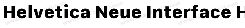 Helvetica Neue Interface Heavy字体转换